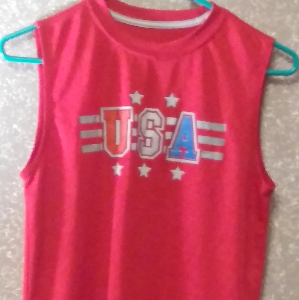 U.S.A. graphic Dri-fit Tank Youth 14-16